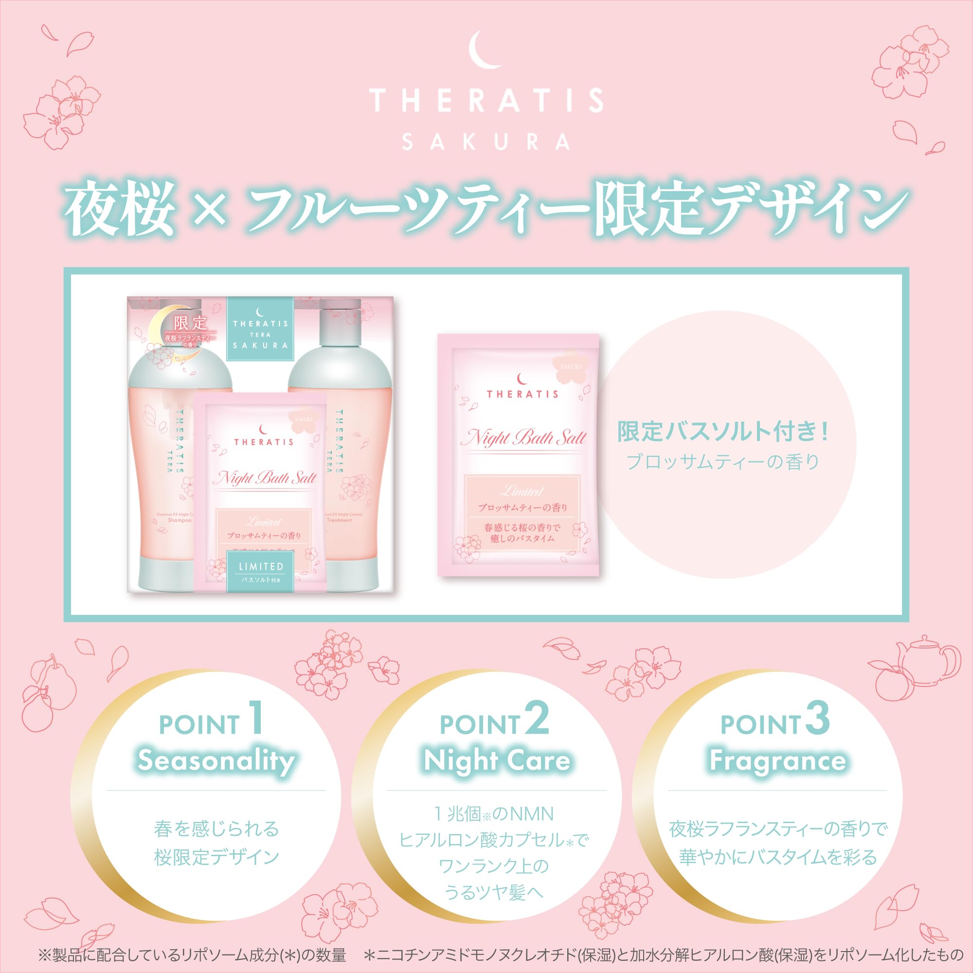 Amazon | 【限定 サクラ 2025 Limited】 THERATIS (セラティス) 夜桜