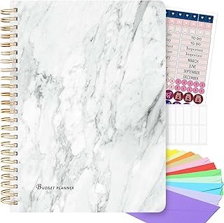 Aippdo Budget Planner-Expense Tracker Notebook Monthly budget journal financial planning program to control your money 12 ...