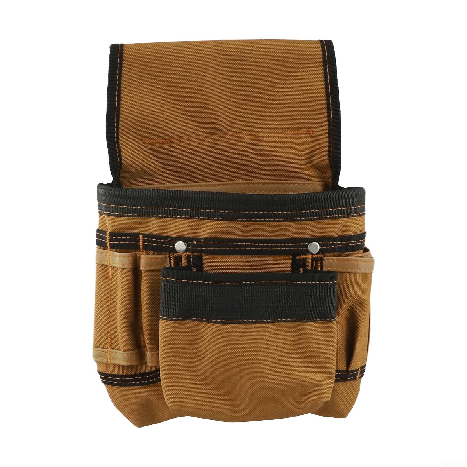 Tirantes de cinturón de herramientas resistentes con bolsas, chaleco ajustable de tela Oxford 1200D para electricistas y trabajadores de la construcción, negro (D)