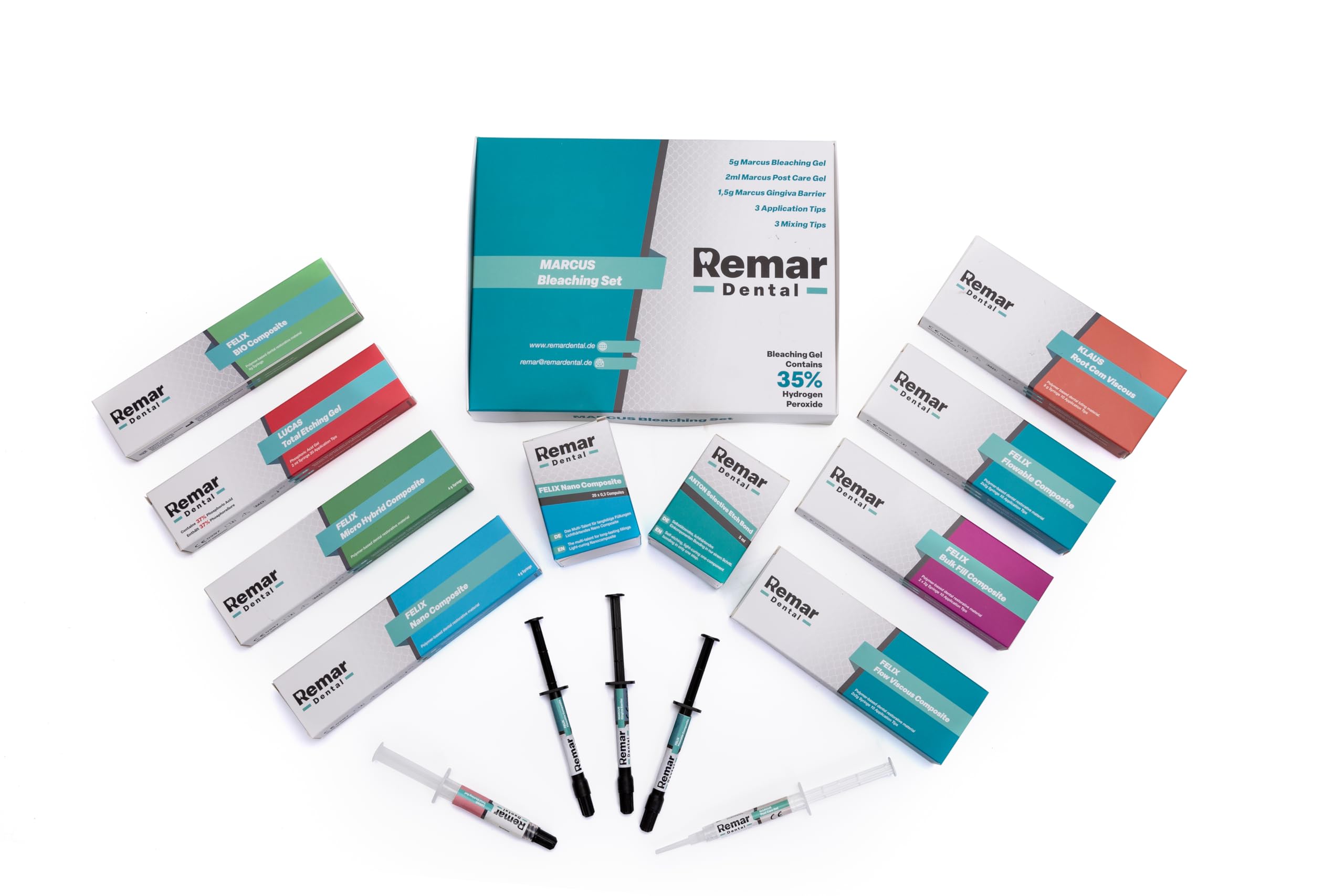FELIX Bulk Fill Composite Dentale Indurente per Riempimento Sfuso Professionale 2x2g