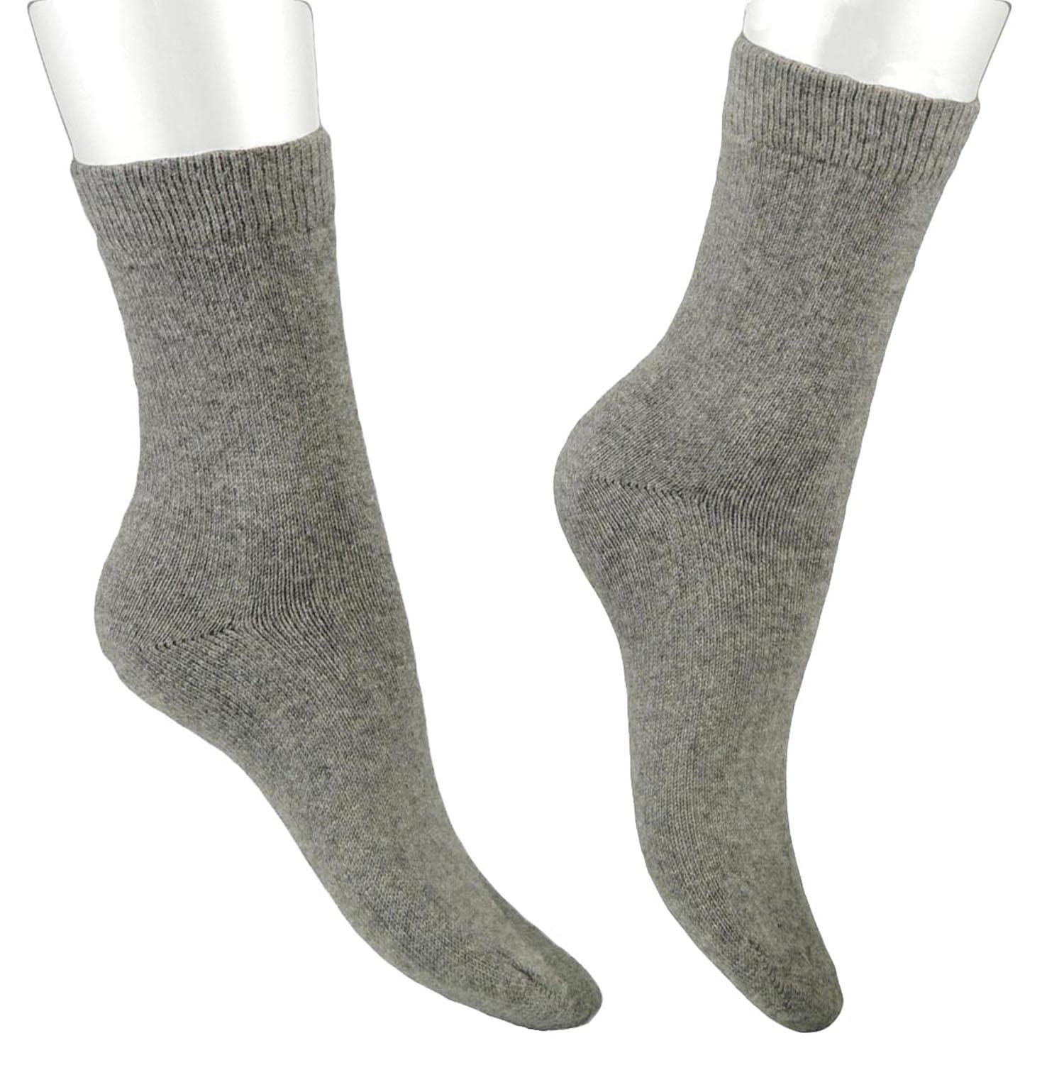 CALZE PRESTIGE (6 Paar) Geschenkbox "SIUSI" mit 6 Paar Damensocken, kurz, einfarbig, aus feinstem LANA-CASHMERE Garn - 100% Made in Italy
