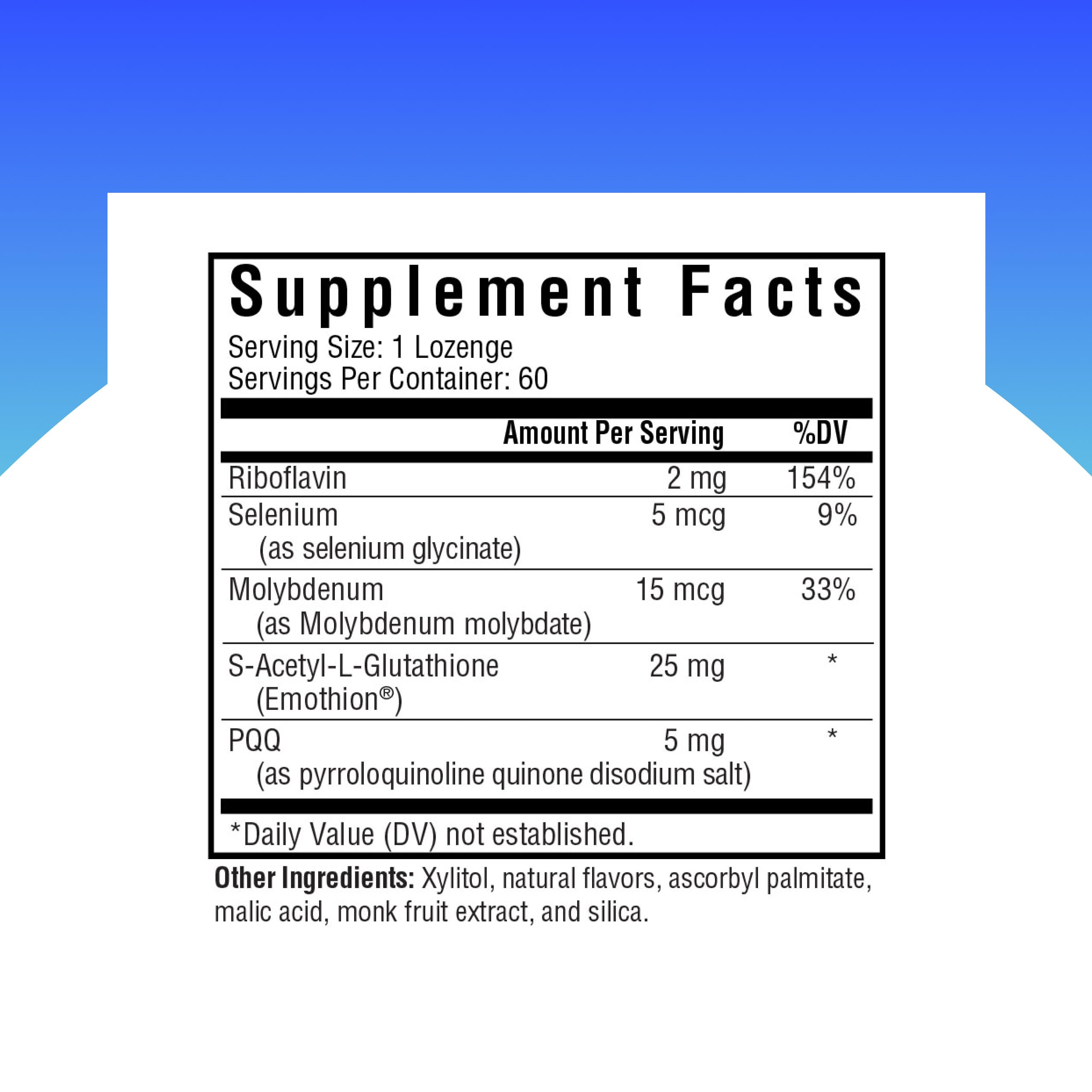 Seeking Health Glutathione Plus Lozenge, 25 mg S-Acetyl-L-Glutathione with Cofactors, Immune and Detoxification Support, Liver Health, Antioxidant and Free Radical Support, Vegetarian (60 lozenges)* — Amazon image 2
