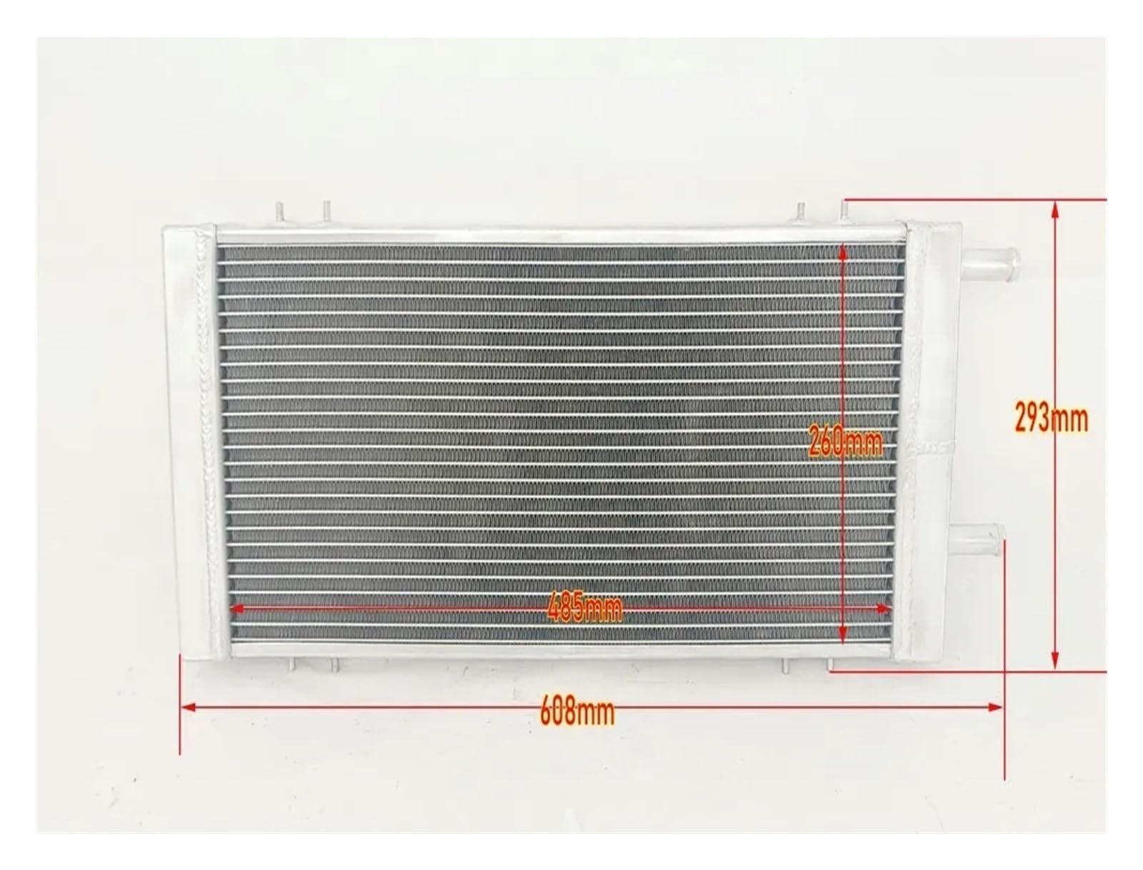Chłodnica Aluminiowa Uniwersalny Wymiennik Ciepła Z Intercoolerem Powietrze-woda 49cm X 26cm Intercooler do turbiny samochodowy