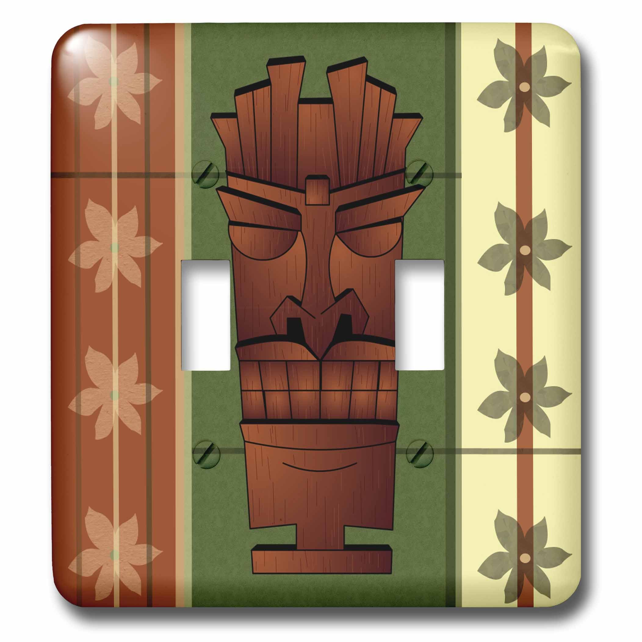 Interrupteur à bascule double Tiki pour remplacer une plaque murale blanche lsp_77490_2
