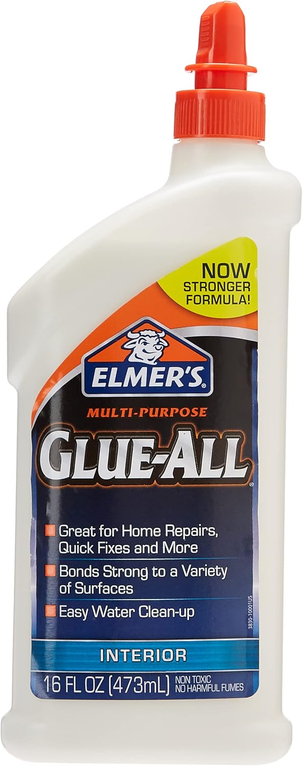 Elmer's Products Elmer's E3830 MultiPurpose GlueAll, 16 Ounces, 16 oz