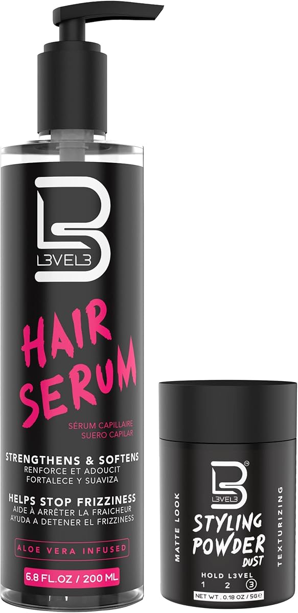 Suero para el cabello de nivel 3 - Repara tu cabello dañado - Suaviza y alisa - Suero alisador del cabello de nivel tres - Reduce el encrespamiento (muestra de polvo incluida)