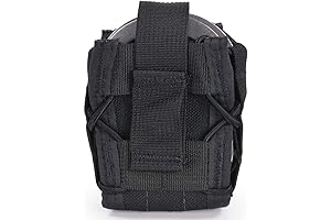 Ambidextrous Handcuff Holster, Open-Top Hinged Handcuff Holder with MOLLE