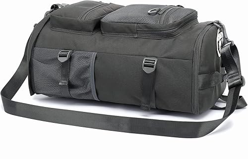 Miniatura 43 de Bolsa de lona para gimnasio, 4 vías, impermeable, con compartimento para zapatos, para viajes, deporte, senderismo, laptop, Cielo estrellado