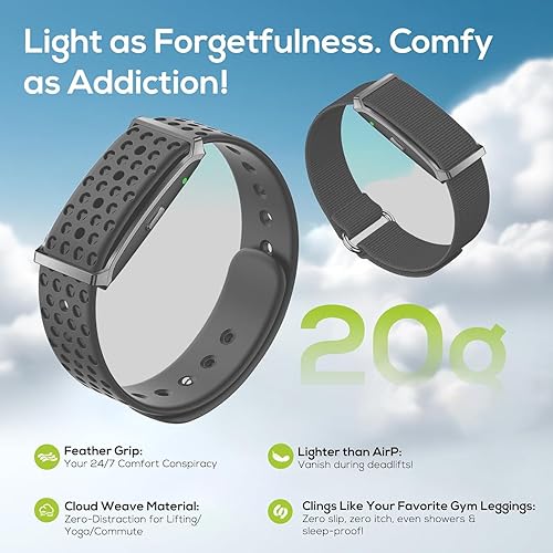 Miniatura 3 de Monitoreo continuo automático de datos de salud durante todo el día SpO2frecuencia cardíacapresión arterialestrés del sueñoIP68, rastreador de