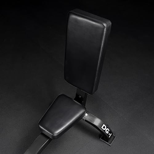 Miniatura 4 de Valor Fitness Banco de pesas estacionario vertical – Banco de prensa de hombro para entrenamiento de fuerza, brazos, bíceps, tríceps y DG-1K Negro