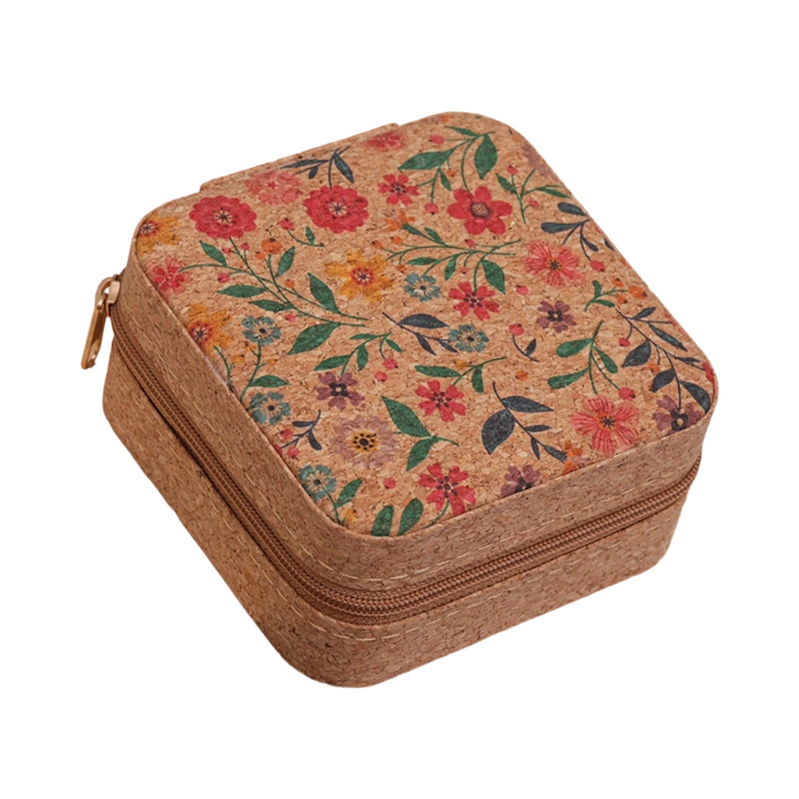 Inspired Leather Jewelry Box Travel Storage Earrings Necklace 10x10x5cm Retro Jewelry Storage Box