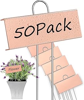 Garden Labels, 50 Pack Metal Plant Labels Waterproof Garden Markers with...