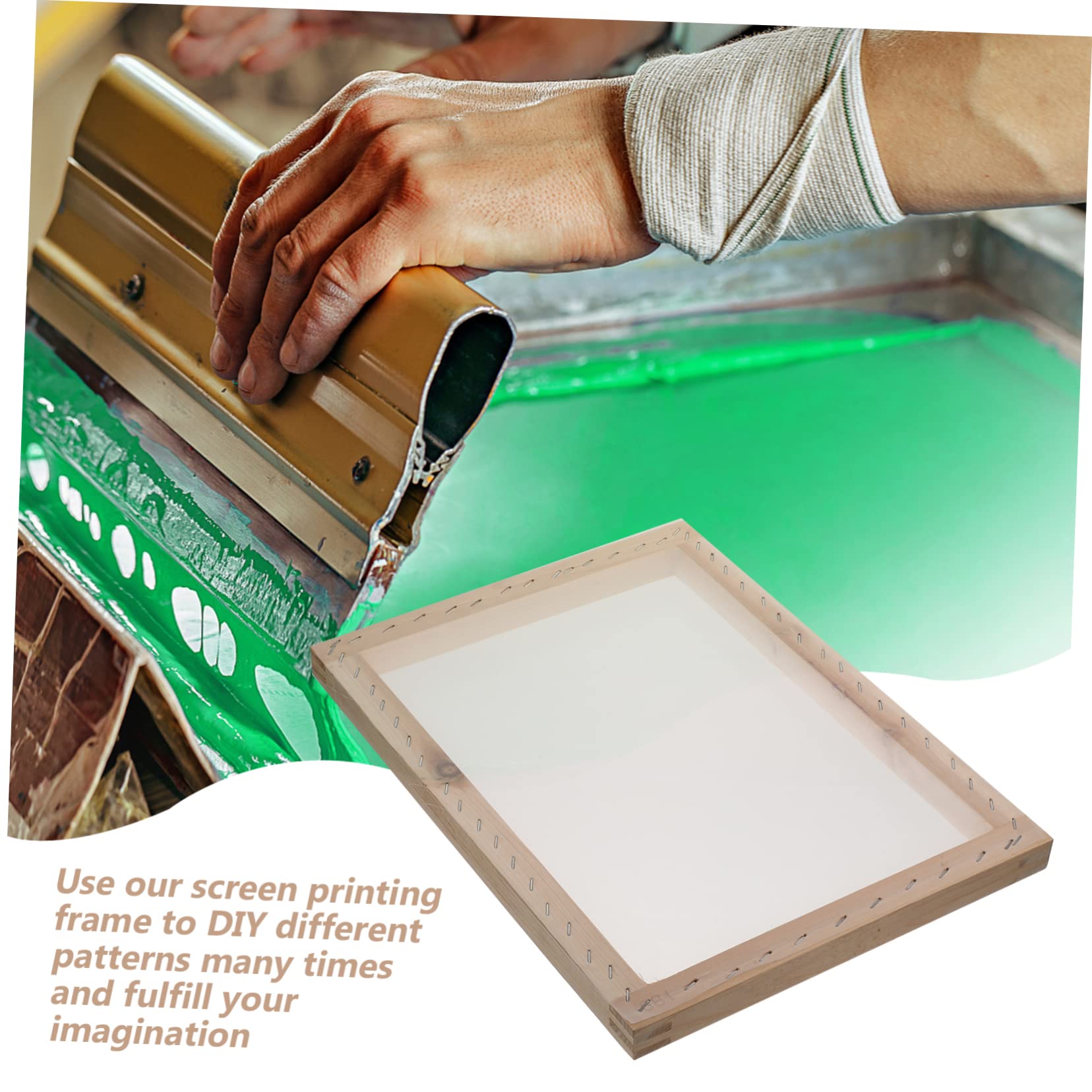 BELLIFFY Telaio in Legno Per Serigrafia Pratico Strumento Per Principianti Per Serigrafia Telaio Stampa