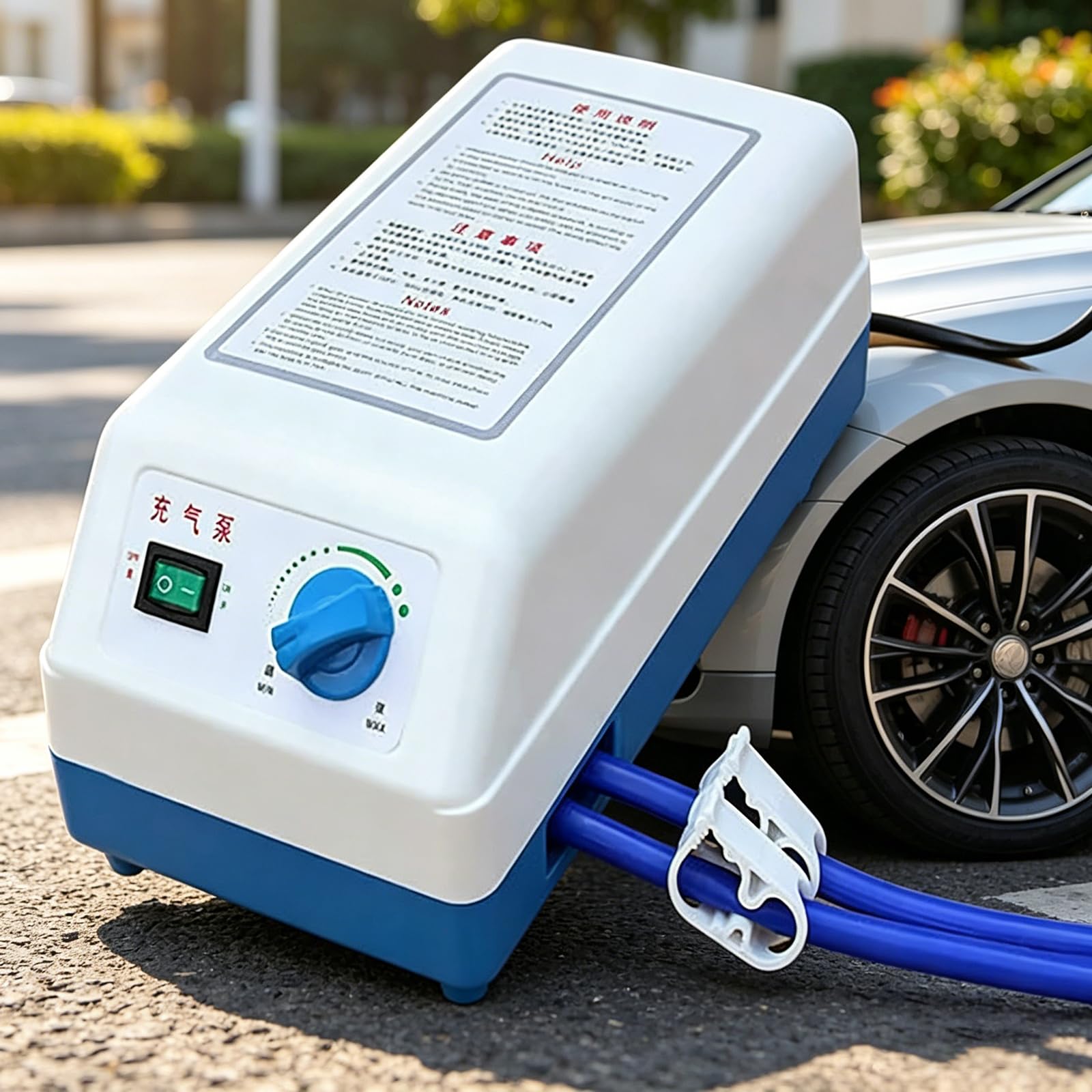 Cuscino Per Sedia a Rotelle, Materasso Ad Aria a Pressione Alternata Con Pompa + 11 Fasce Di Gas, Pompa a Pressione Variabile Ultra Silenziosa, Pazienti Seduti a Lungo Termine Postoperatori.