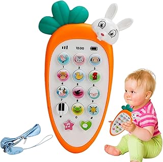 لعبة كاروتين لطيفة للاطفال من كيوريور مع اتيملايت، معدات موسيقية متنوعة - لعبة تعليمية للاطفال، هدايا للفتيات، لعبة