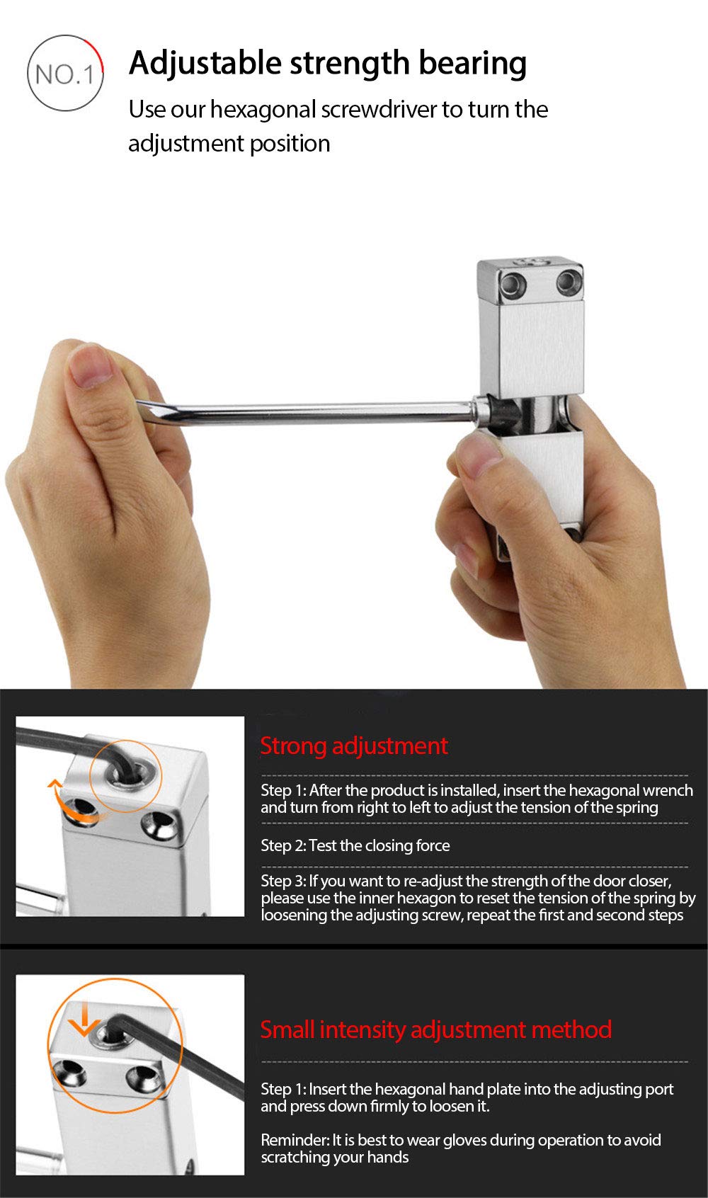 KOTARBAU® Chiudiporta Per Cancello Da Giardino 28 Cm - Foto 5