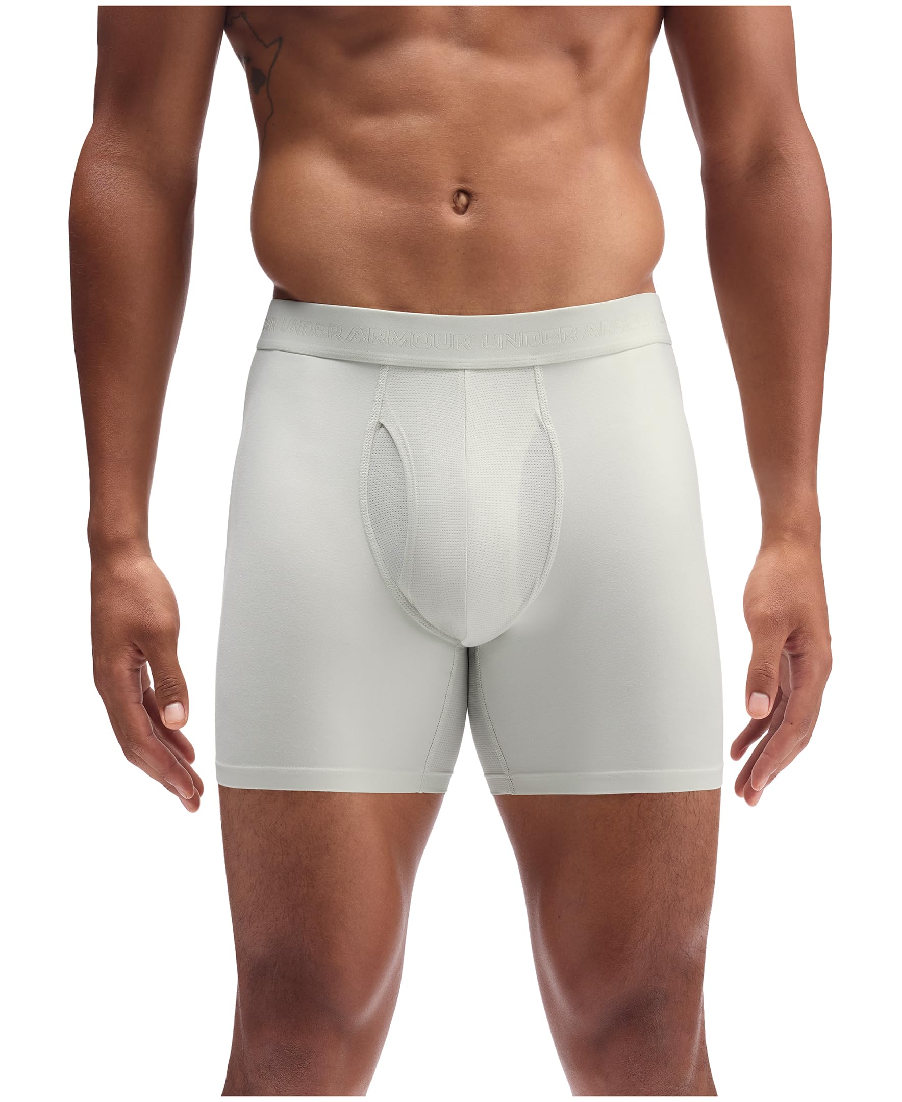 Under Armour Pack de 3 Bóxers Tech Performance para Hombre, Largo de Pierna de 15 cm – Transpirable, Absorbe la Humedad, Tacto Suave, Comodidad Todo el Día