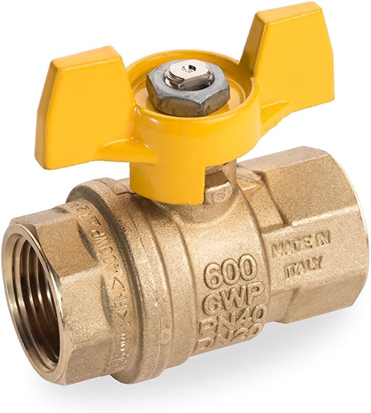 RUB S92Bf8Q Ss Trim S92 1/4" Fxf T-Handle Ball Valve Water Steam Gas, 0.25"