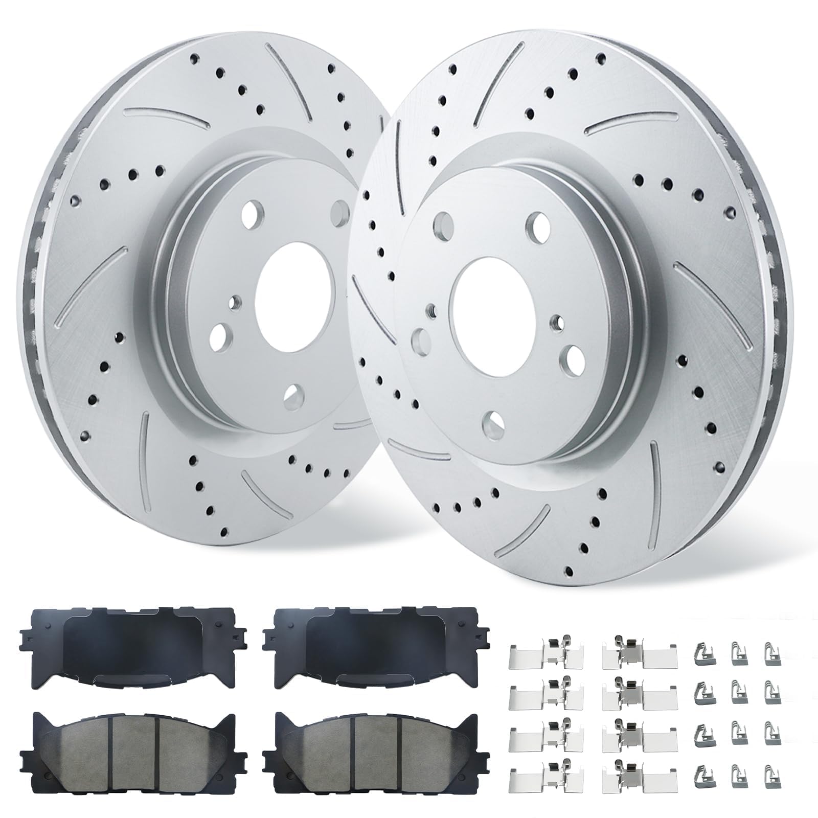 BETTHAND Front Brake Pads And Rotors Kit