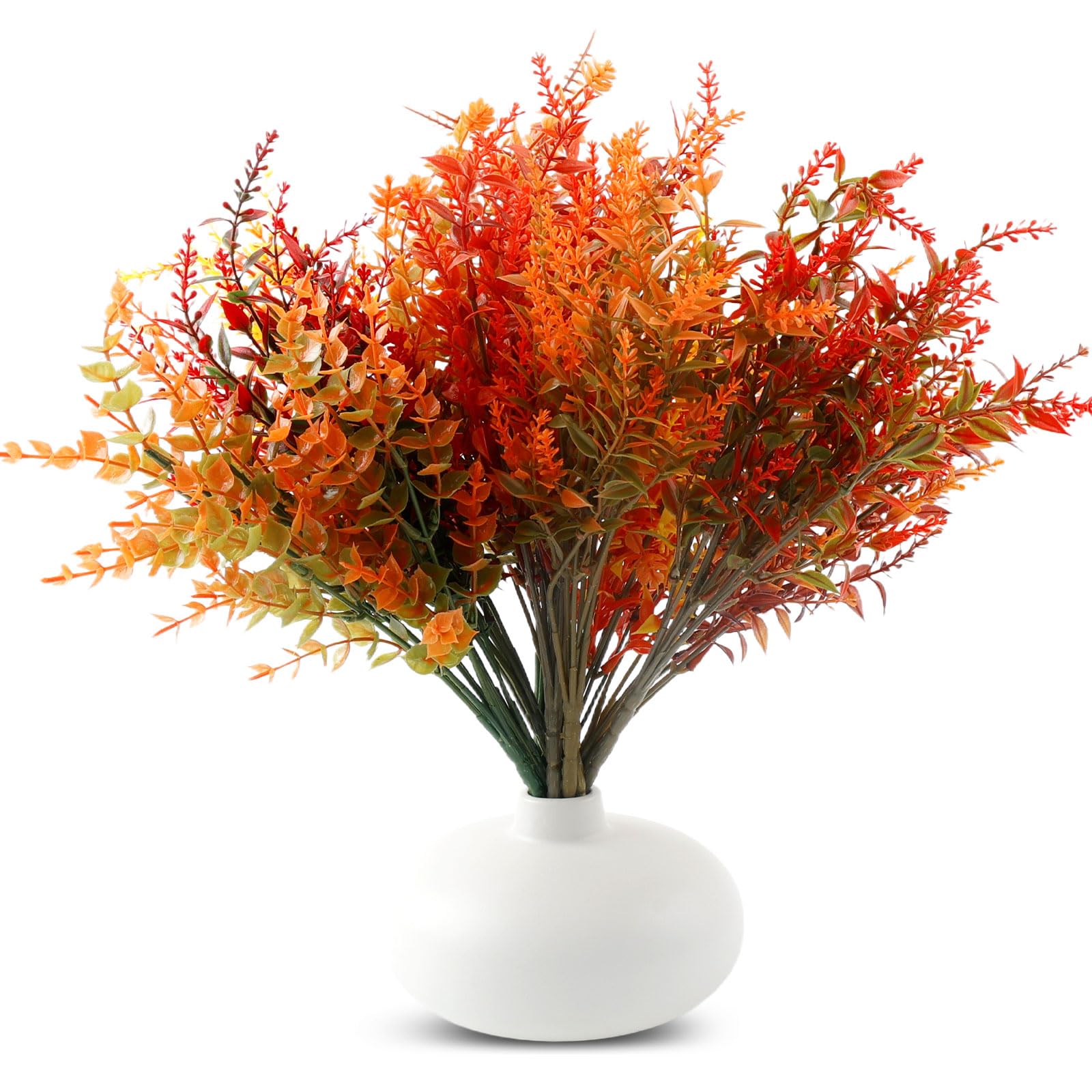 LCUHAVA 10 flores de otoño artificiales, flores decorativas, plantas de otoño, decoración para exteriores, ramas de otoño, flores artificiales, decoración para jardín, balcón, decoración, 35 cm de