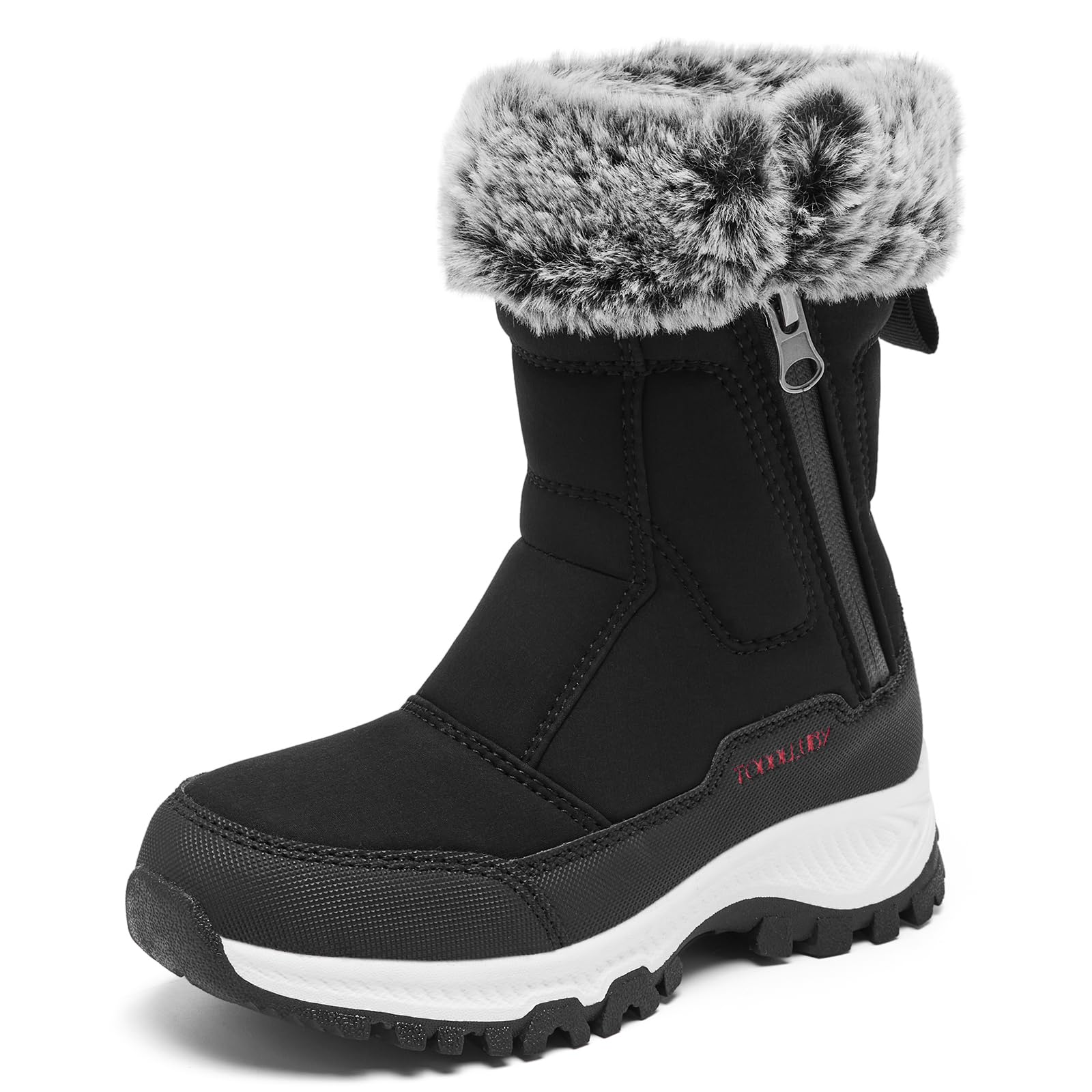 TODDLLUBY Boys Girls Kids Cute Snow Boots Waterproof Slip Resistant Outdoor Winter Boots Shoes Little Kid/Big Kid