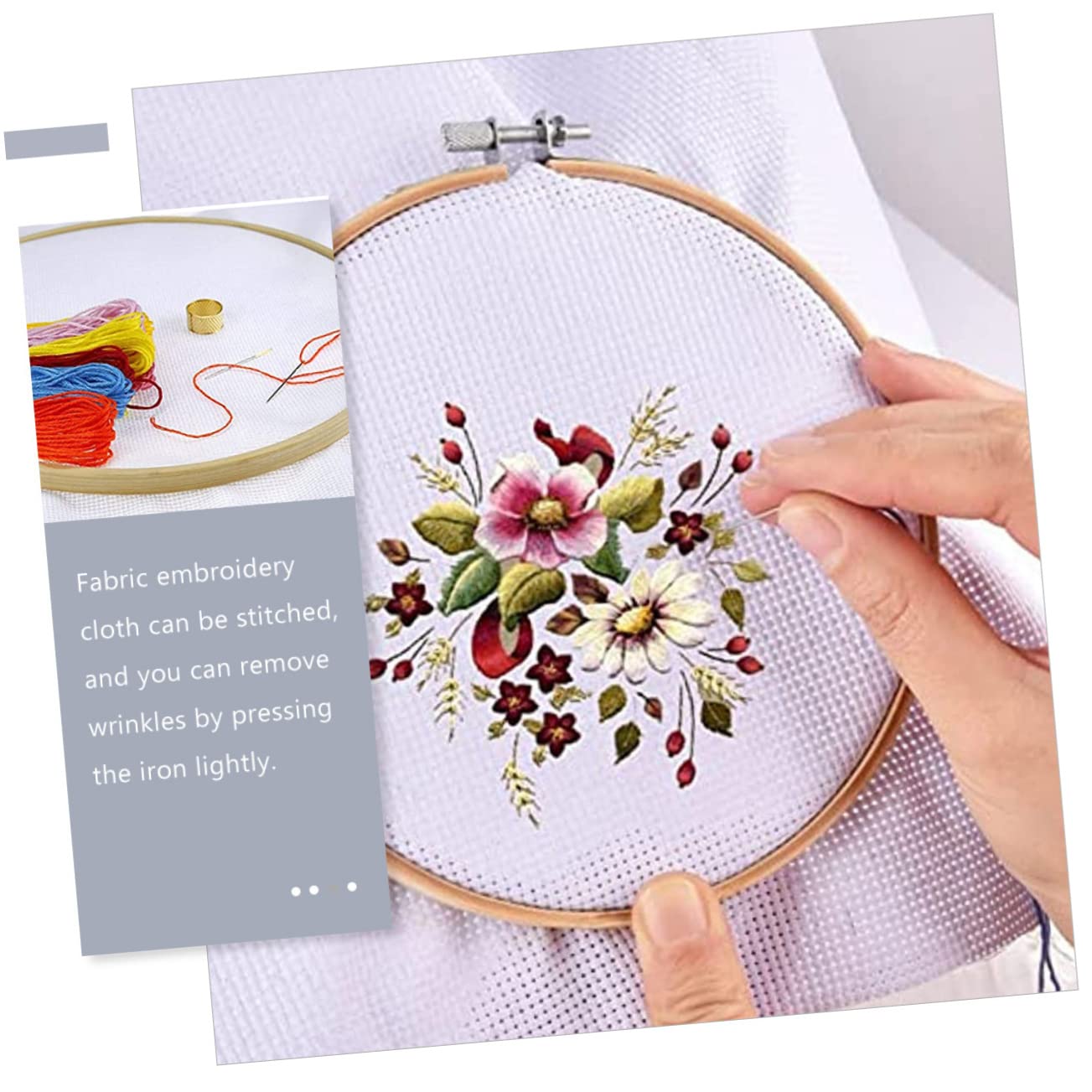 NUOBESTY 8pcs Cloth for Cross- Embroidery Fabric for Cross Stitchers Embroidery Gridding Cloths