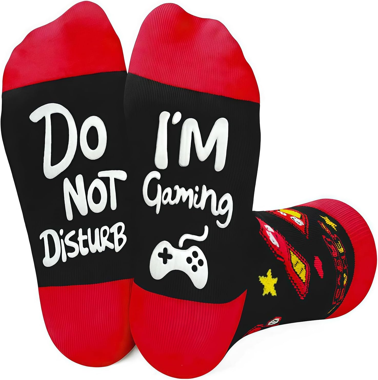 Christmas Stocking Stuffers for Teen Boys Men White Elephant Christmas Gifts for Teen Boys Stocking Stuffers Adult Do Not Disturb I'm Gaming Socks