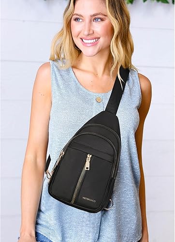 Miniatura 2 de WESTBRONCO Sling Bag for Women Small Nylon Fanny Pack Lightweight Large-capacity Crossbody Bags