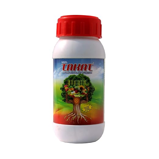 TAKAT - Bio-Fertilizer for Flowering & Growth, Seaweed Base Fertilizer, Perfect liquid Fertilizer for Rose Plants (250 ml)