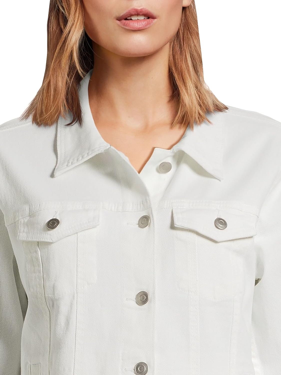 Time and Tru Women's Long-Sleeve Button-Front Denim Jacket - Image 3