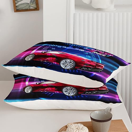 Vista 291 de Axolotl Kid Comforter Set Twin Size,Racing Car Bedding Set for Boys Girls Teen Kids Children Racing Gifts,Race Cars Quilt Bed Set with 1 Comforter 2