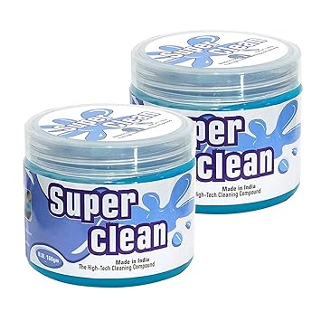 AUTOFRILL Multipurpose Car AC Vent Interior Dust Cleaning Gel Jelly Detailing Putty Cleaner Kit Universal Car Interior, Keyboard, PC, Laptop, Electronic Gadget Cleaning Kit (Blue) (Pack of 2)