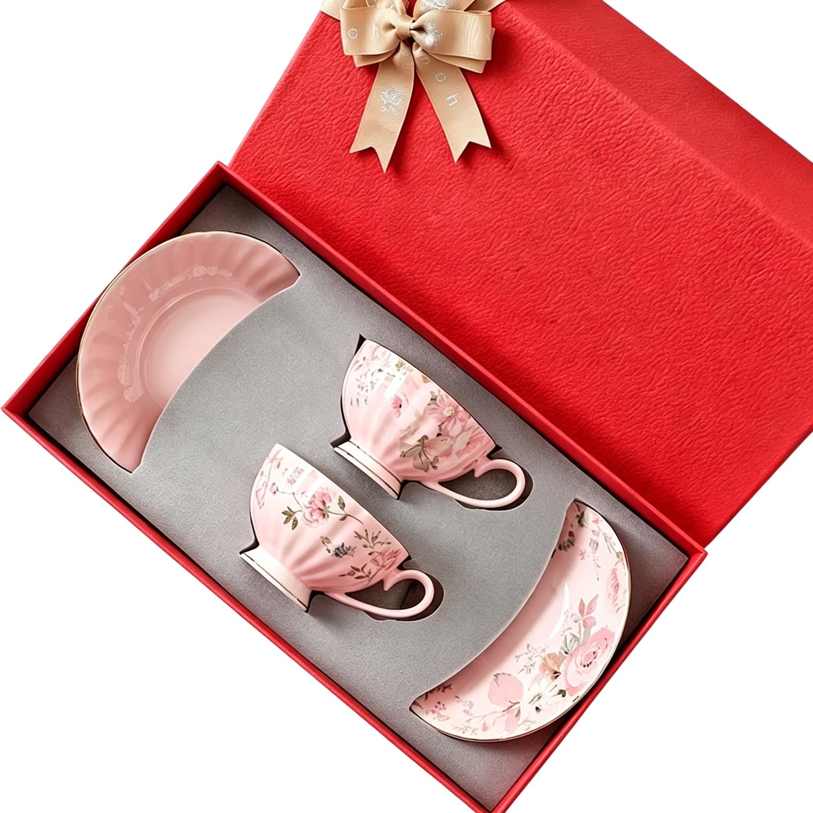 2 szt. Zestaw filiżanek i spodków do espresso, ceramiczny zestaw filiżanek do kawy i spodków, pojemniki na kawę do specjalnych napojów kawowych i herbaty