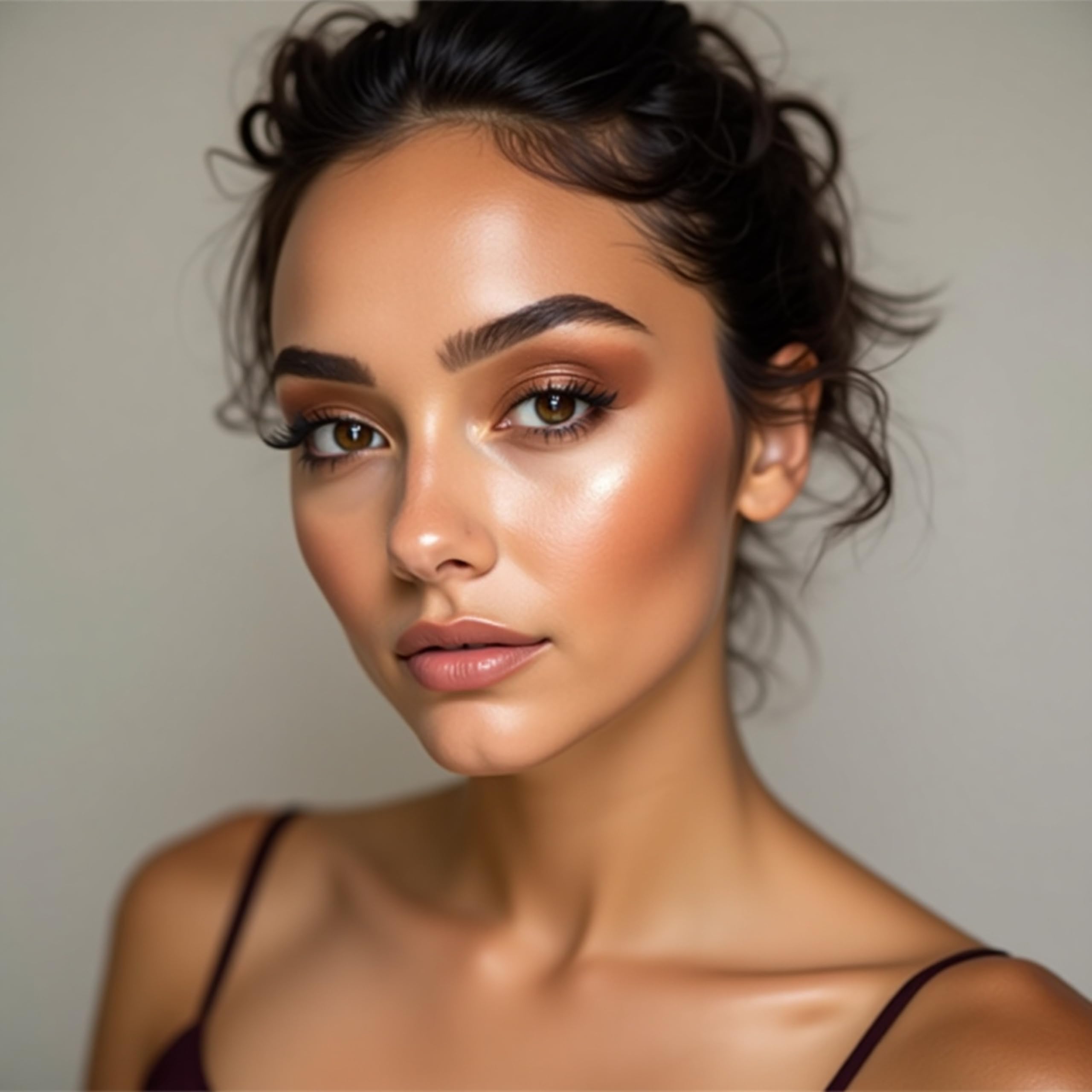 Glam’Up Paris - Ombre à Paupières et Sourcils - Palette de Maquillage 2 en 1 - Texture Velouté - Couleur Intense - Finition Délicate - Nude