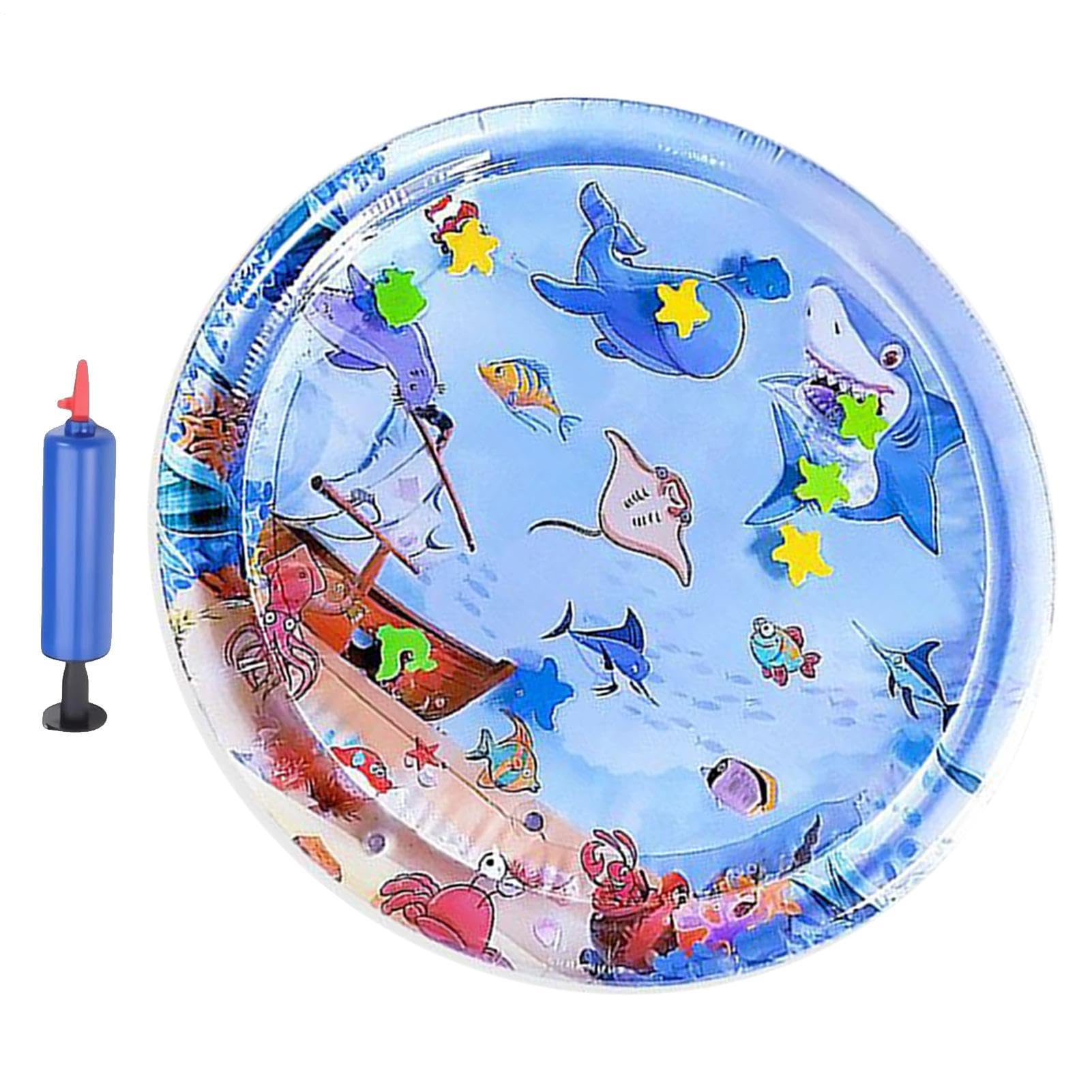 Lit gonflable pour animaux tapis de jeu aquatique interactif de cour
