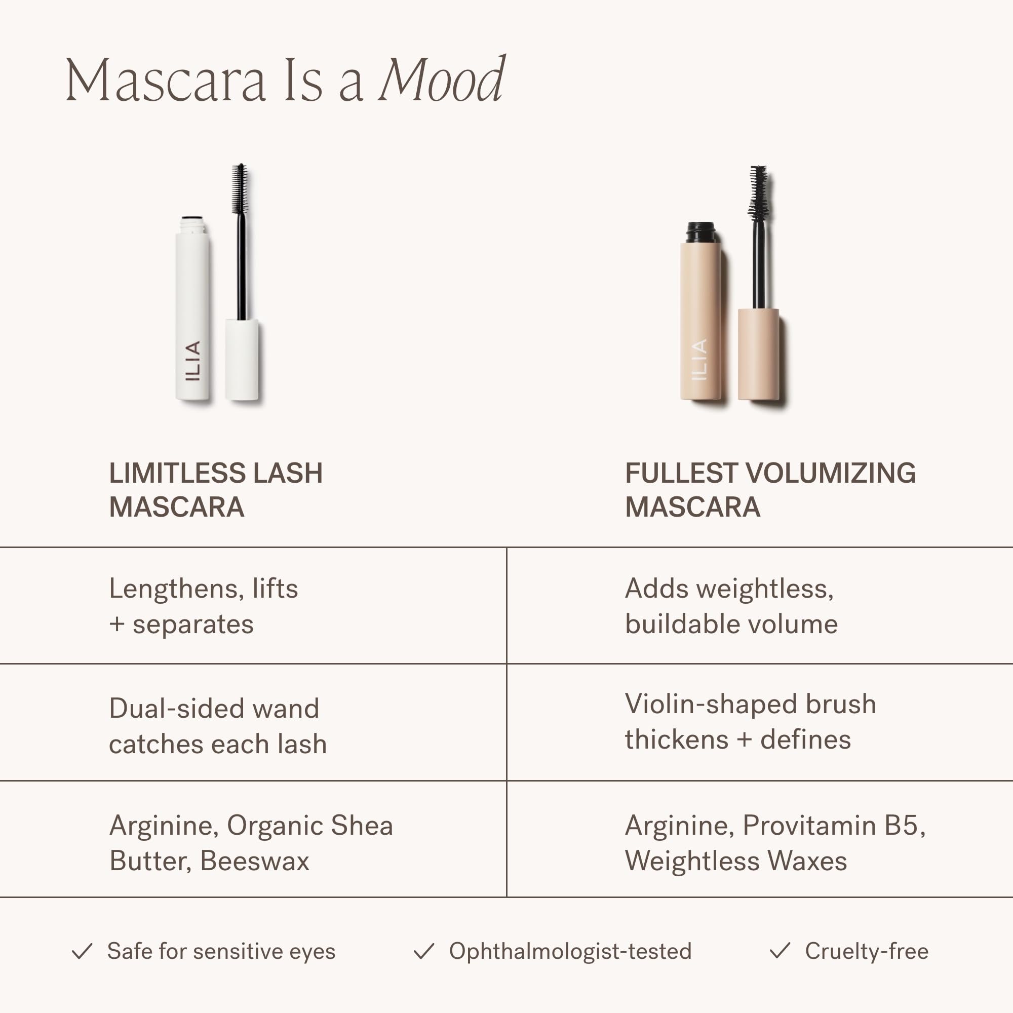 Ilia Beauty | Máscara voluminizadora más completa | 4 ml