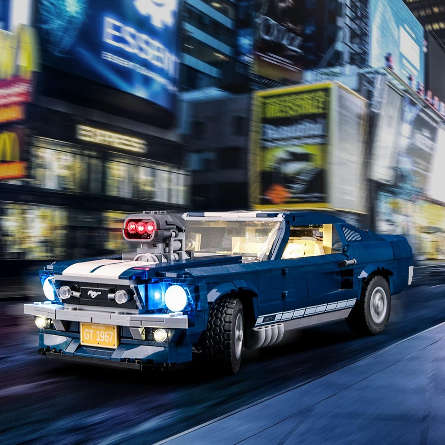 LIGHTAILING Light Set for (Creator Expert Ford Mustang) Building Blocks Model - Led Light kit Compatible with Lego 10265(NOT Included The Model)