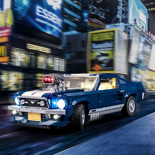 Miniatura 3 de LIGHTAILING Juego de luces para modelo de bloques de construcción (Creator Expert Ford Mustang) - Kit de luz LED compatible con Lego 10265 (no