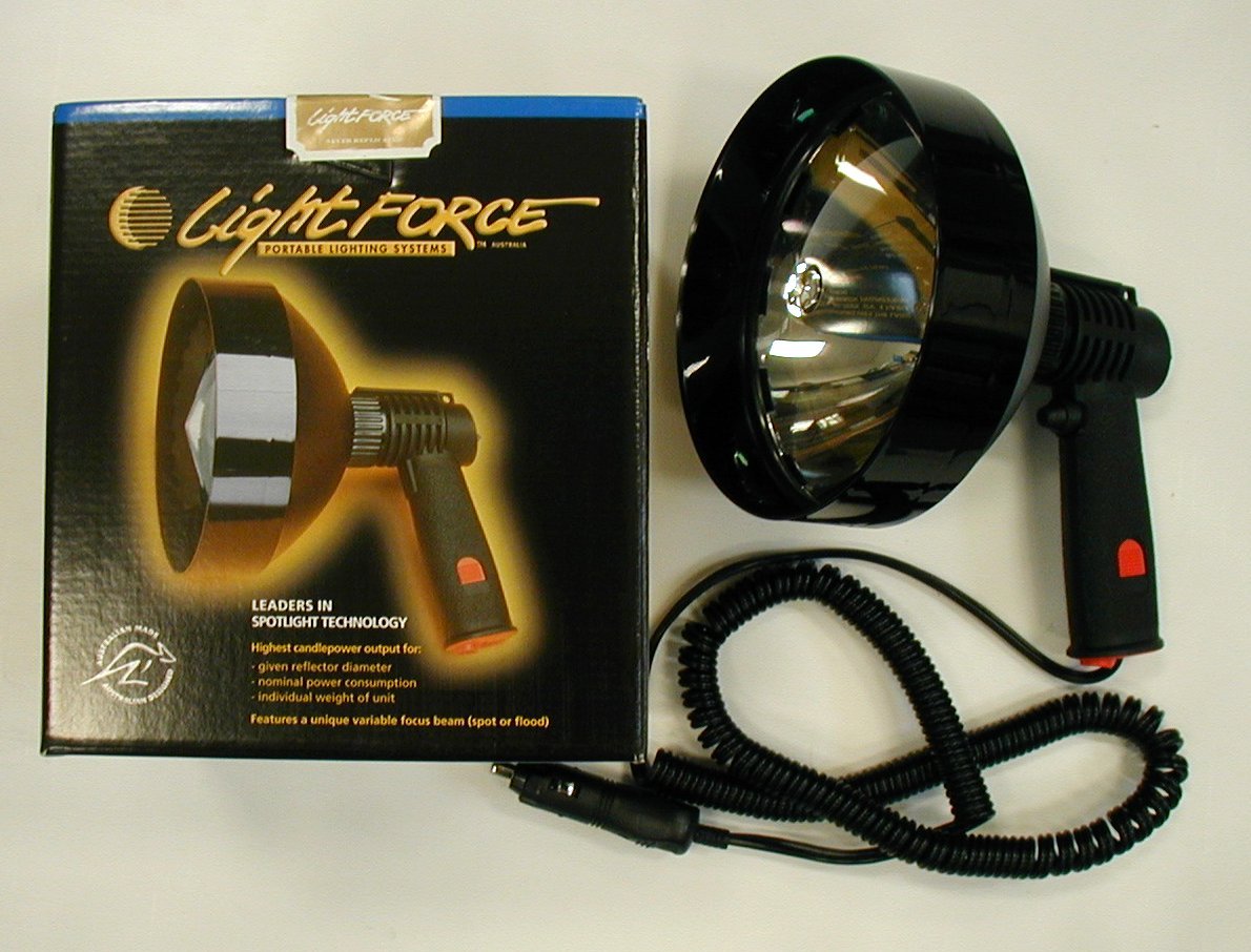 Lightforce Spot Light 170 Striker, Variable Power Dimmer Coil Cord / Cig Plug, 12V 100W