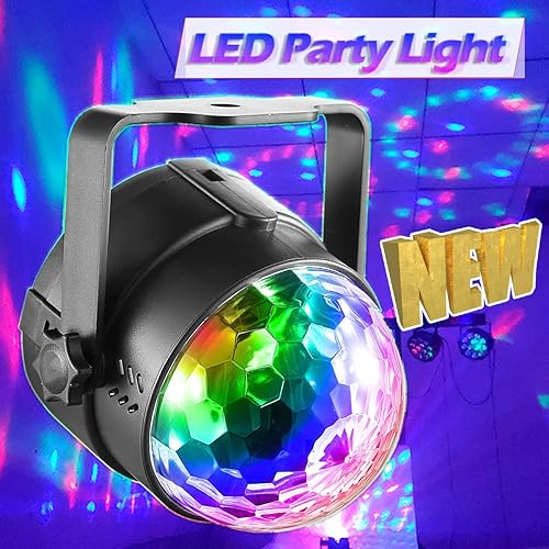 Miniatura 4 de Fiesta Disco LED Etapa Magic Ball Light RGB Rotat Luces Club Decoración Lámpara Noche US