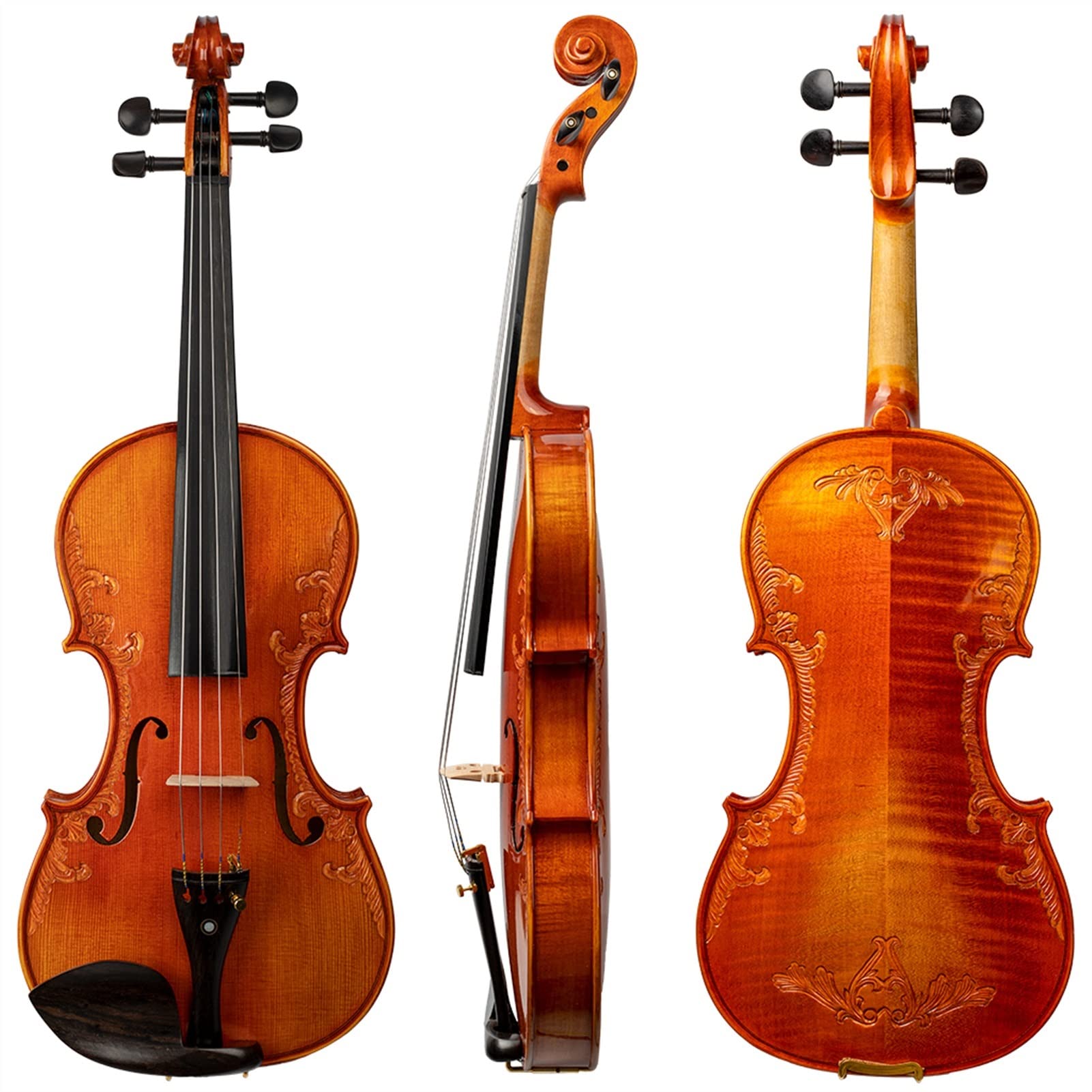 Amazon.com - FLFL Violin 4/4 3/4 1/2 1/4 1/8 Handmade Carved