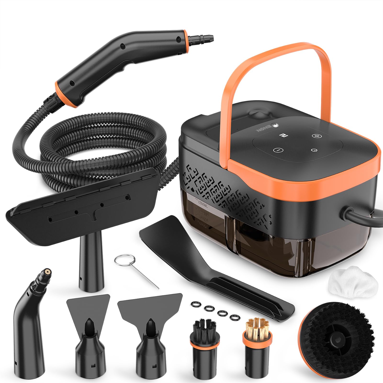 Amazon | 2500W ハンドヘルドスチームクリーナー 自宅&車用 - 6段階