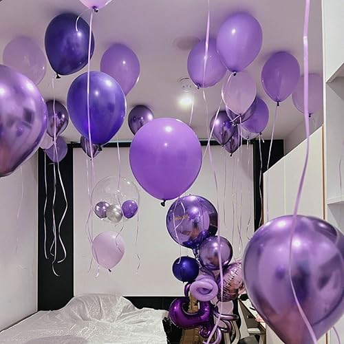 Miniatura 103 de Globos de fiesta rojos de 5 pulgadas, 100 mini globos de látex para decoración de cumpleaños, boda, baby shower (rojo) Rojo,Negro,Morado oscuro,Azul