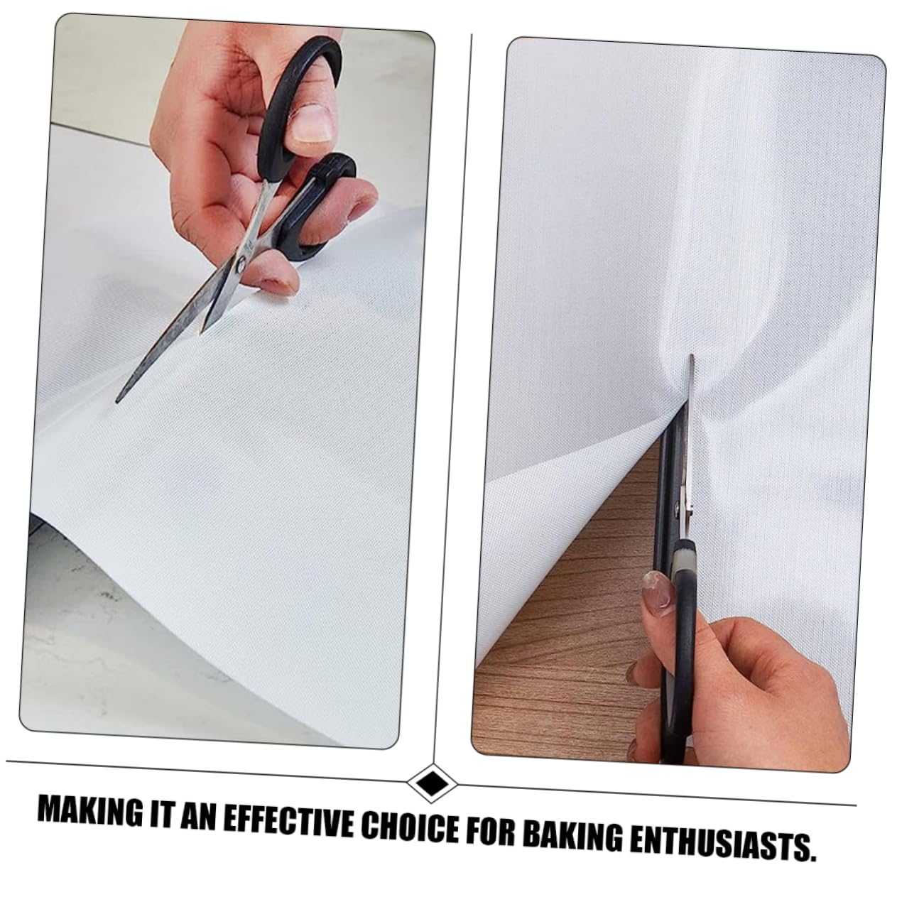 COLLBATH Silikon Backmatte aus Rolle Wiederverwendbar und Rutschfest Extra Weit zum Backen für Heißluftfritteusen Geeignet Weißes Silikonmaterial