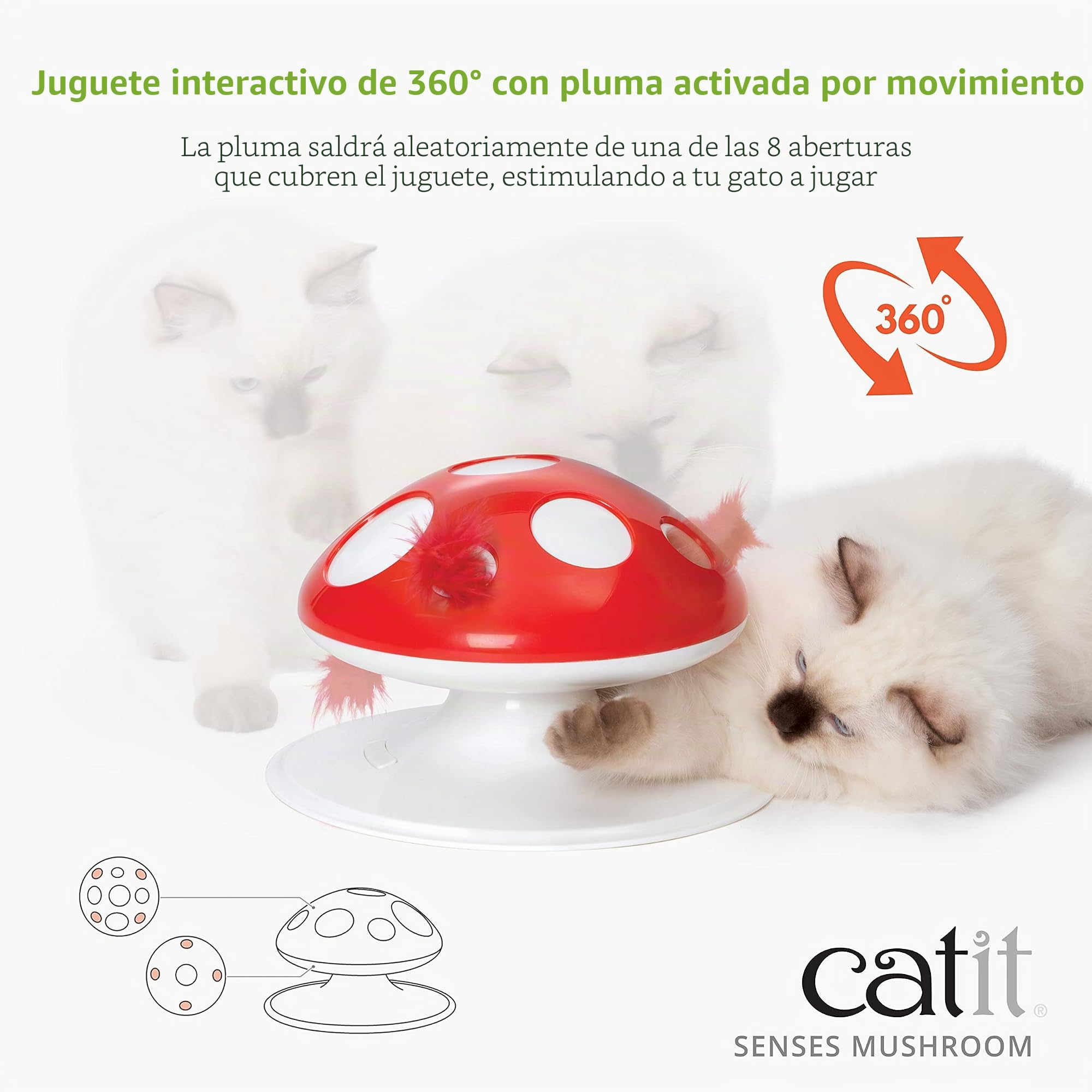 Catit Senses 2.0 Juguete para Gatos Seta