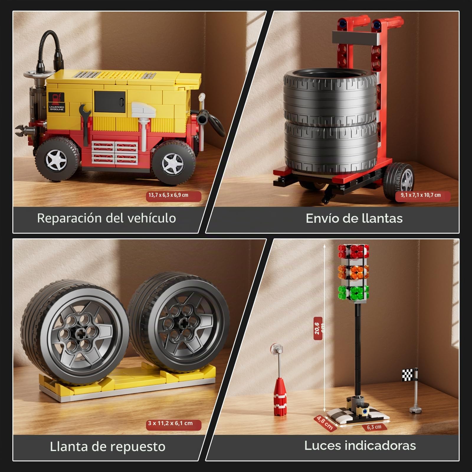 Mould King 10035 Colección del Campeón De Velocidad De Bloques De Construcción De Automóviles Deportivos con Clip De Carreras, Coches De Juguete para Fanáticos Adultos (1603 Piezas)