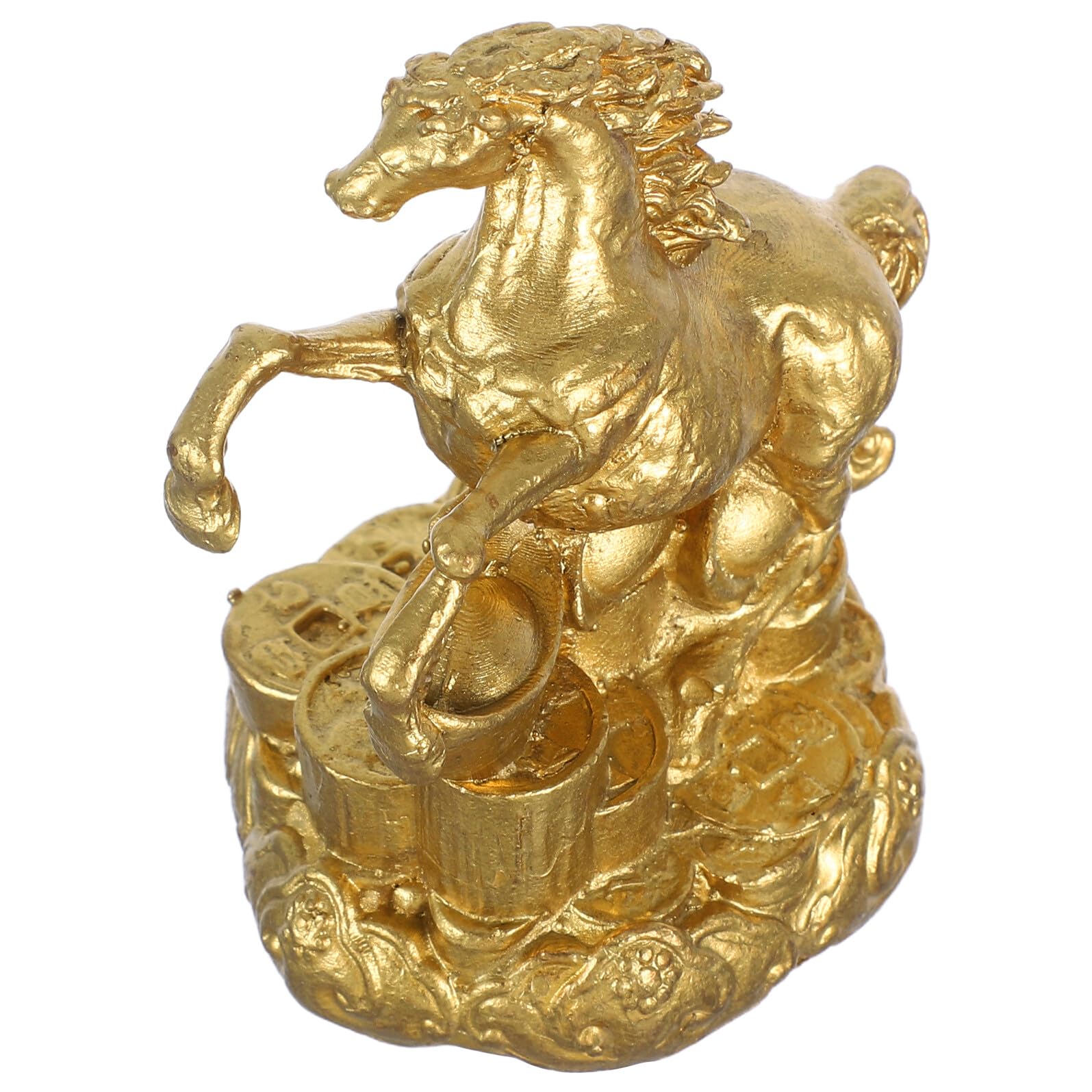 Figurine cheval en laiton amulette Feng Shui de bureau et salon