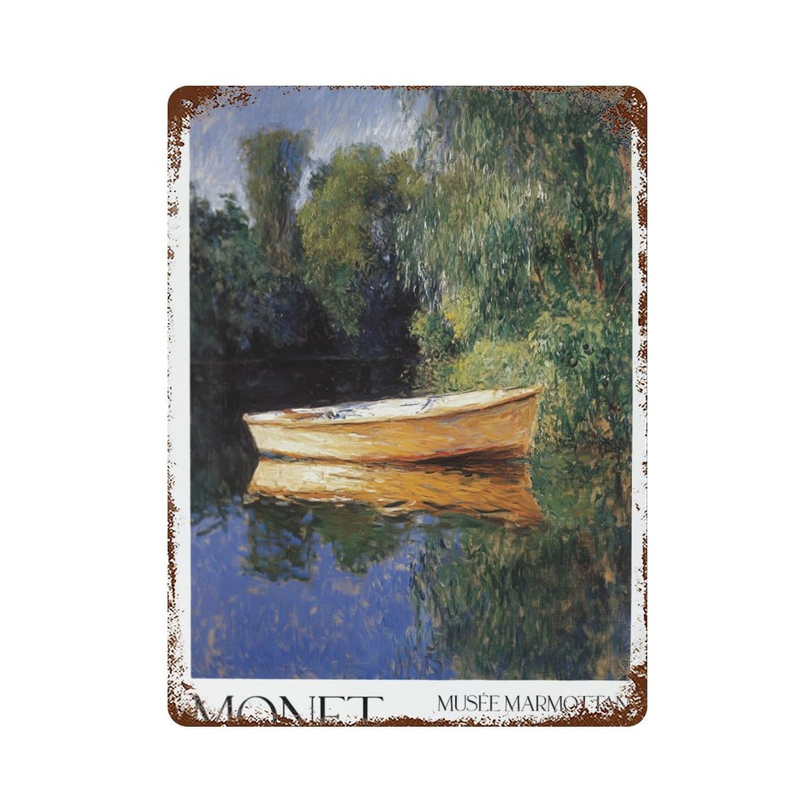 xiaoxiaoshen Monet Claude Exhibition Home Decor. Floral1 Wall Decor Art Metal Tin Poster Modern Home Decor Art Home Bar Shop Decorations Vintage Sign 40x30cm