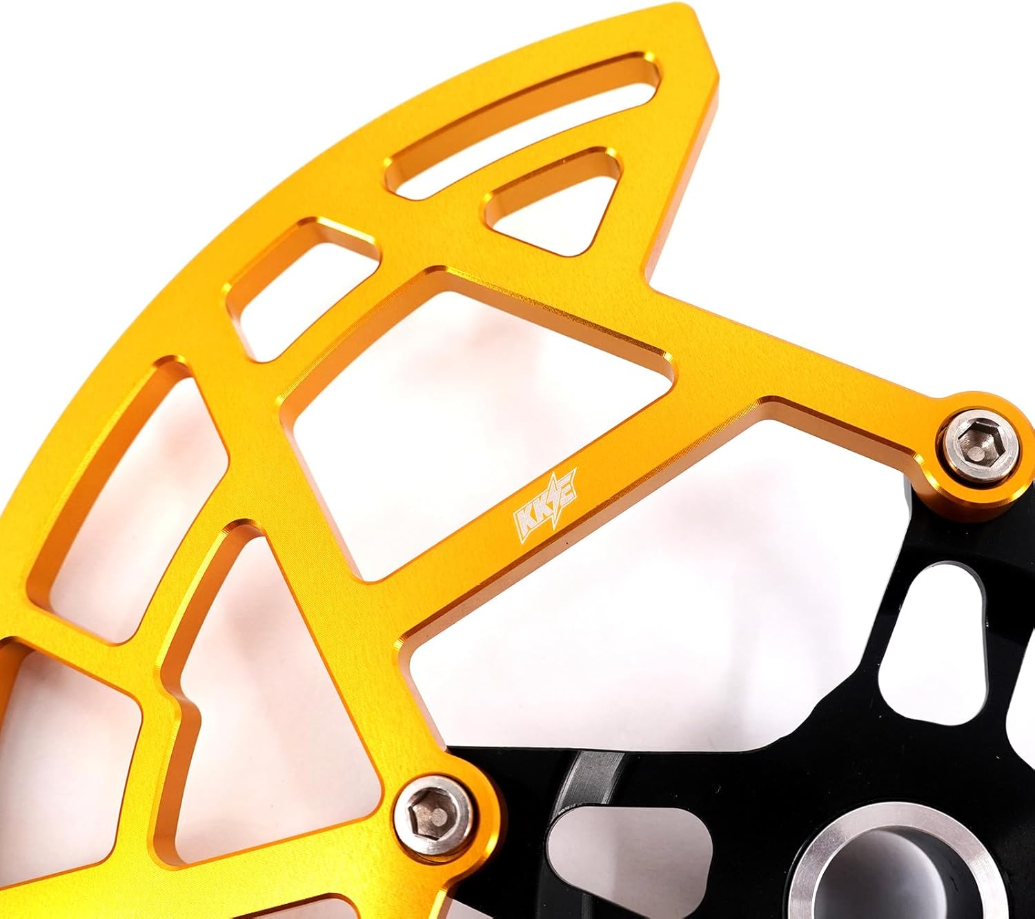 KKE Aluminum Front Brake Disc Guard Fit SURRON Ultra Bee 2023-2025 Gold