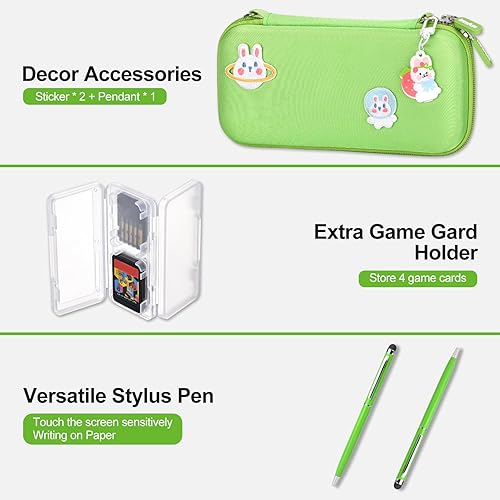 Vista 7 de Switch Lite Case - innoAura 17 in 1 Switch Lite Accessories Bundle with Switch Lite Carrying Case, Switch Game Case, Switch Lite Screen Protector